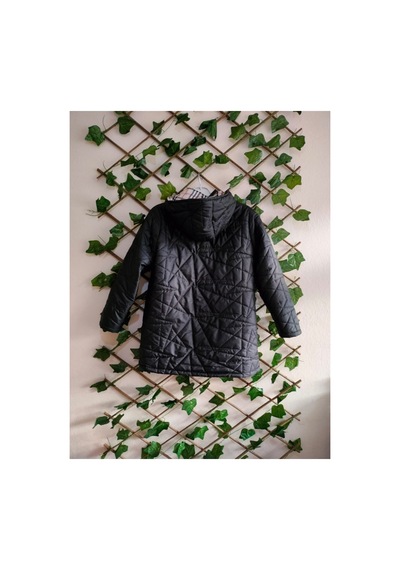 Çınar Boutique Kapitone Mont Siyah Siyah