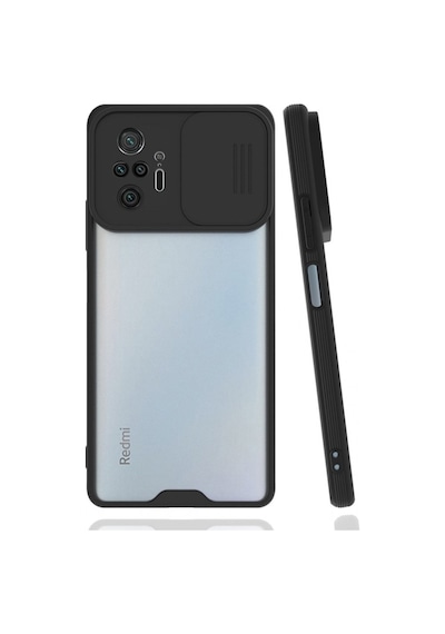 Nettech Xiaomi Redmi Note 10 Pro 4g Uyumlu Platin Kamera Kızaklı Arka Koruma Kılıf - Kırmızı Kırmızı