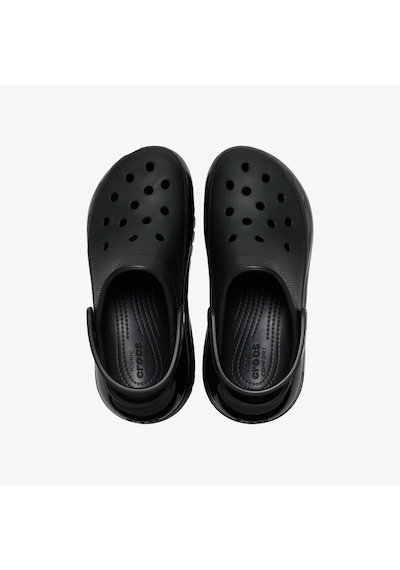 Crocs Classic Mega Crush Kadın Siyah Terlik Düz 207988 Siyah