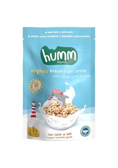 Humm Organic Tam Tahıllı Ballı Kahvaltılık Gevrek 80 Gr - 6 Adet Tarı
