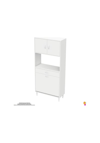 Modilayn Arda 70x173x32,5 Cm 1 Çekmece 2 Göz Sepetli Ve 3 Raf Akıllı Dolap İle Dağınıklığa Son Beyaz Modilayn Arda 70x173x32,5 Cm 1 Çekmece 2 Göz Sepetli Ve 3 Raf Akıllı Dolap İle Dağınıklığa Son Beyaz