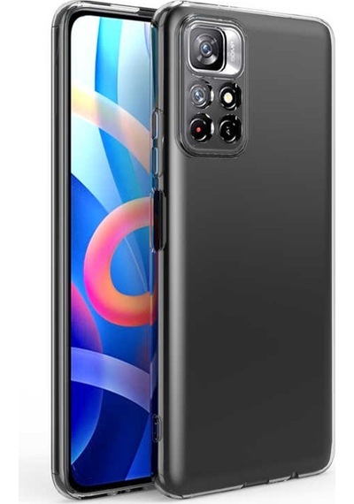 Xiaomi Poco M4 Pro 5G Kılıf Kamera Korumalı Süper Silikon Kılıf Renksiz