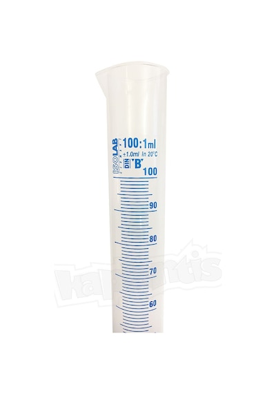 Isolab 100Ml Plastik Mezür Mavi Skala N11.36885