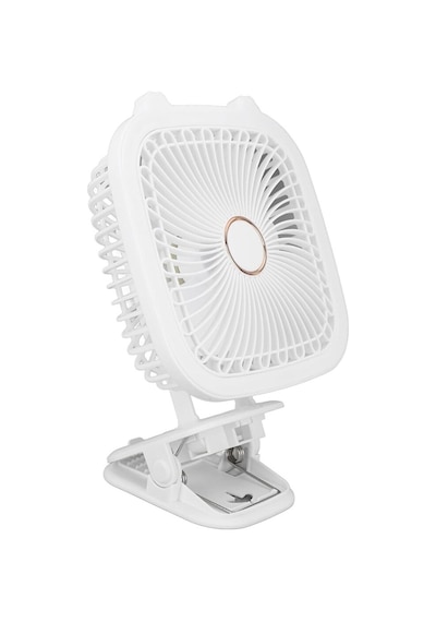 Şarjlı Taşınabilir Vantilatör Masaüstü Led Işıklı Fan 19x19cm