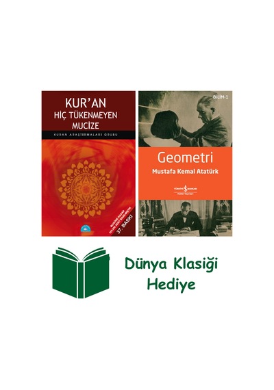 Kur'an Hiç Tükenmeyen Mucize + Geometri + Dünya Klasiği Hediye
