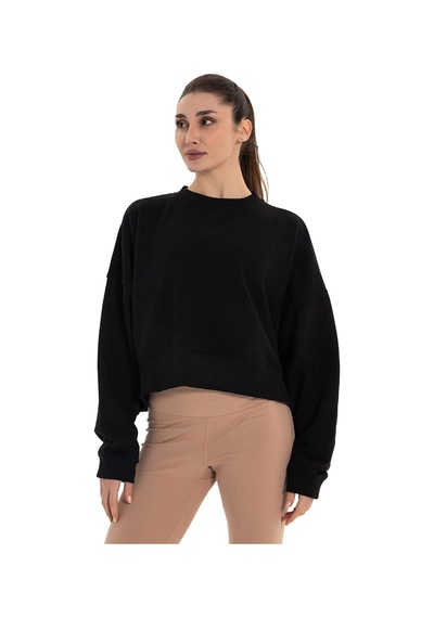 Inguz Organik Pamuk Oversize Sweatshirt Siyah
