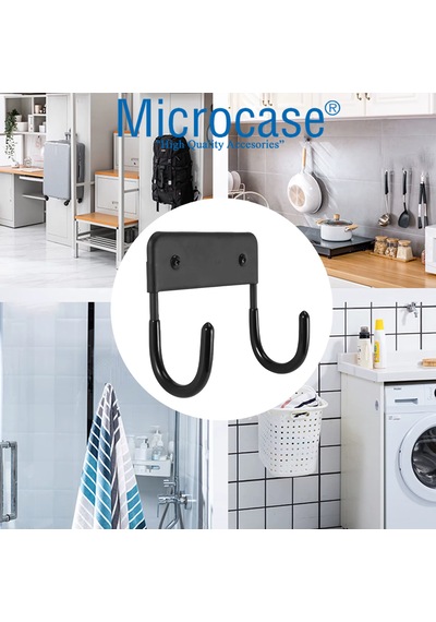 Microcase Paslanmaz Çelik Çok Amaçlı Kullanılabilir Ütü Ve Eşya Askılığı 2 Adet Al5440 Beyaz