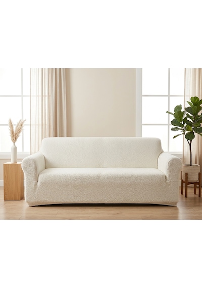Bohem Likralı Koltuk Örtüsü Takımı 3+3+1+1 Yumuşak Dokulu Esnek Modern Desenli Koltuk Kılıfı