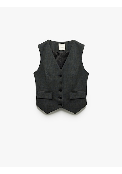 Koton V Yaka Kolsuz Düğmeli Cepli Kareli Blazer Yelek Antrasit Ekose 6wak20032uw Antrasit Ekoseli Koton V Yaka Kolsuz Düğmeli Cepli Kareli Blazer Yelek Antrasit Ekose 6wak20032uw Antrasit Ekoseli