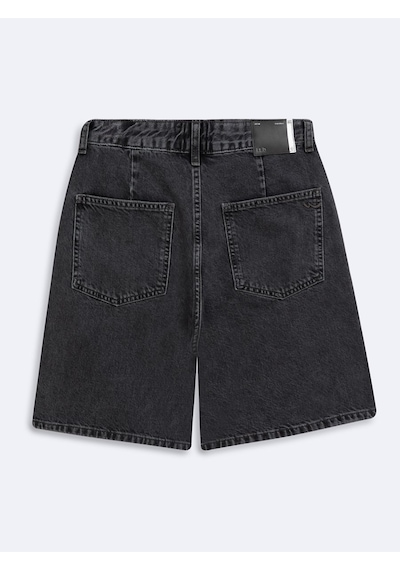 Lores X Rahat Kesim Yüksek Bel Mid Indigo Jean Şort Mid Indigo
