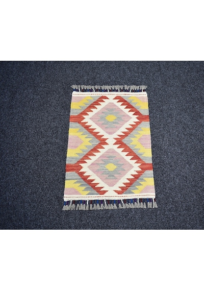 Zehra Abla Halı Yeni El Dokuma Enfes Cerit Yörükleri Meşhed İran Yün Kilim 7275 Çok Renkli