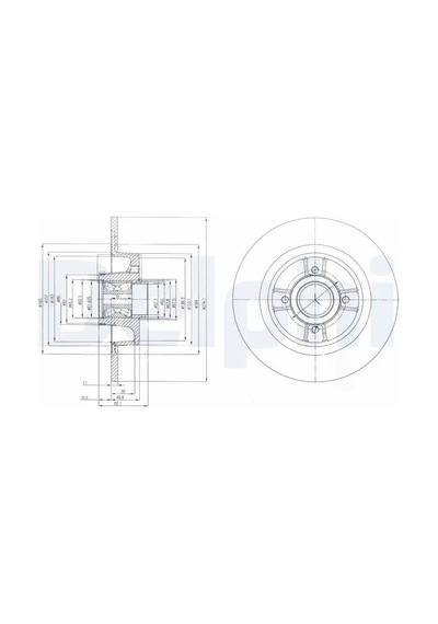 Renault Megane 1 Arka Fren Diski 1999-2003 Delphı Bg9029rs 2adettir