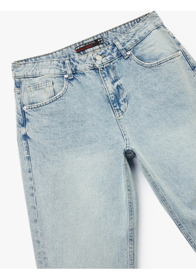 Koton Normal Bel Pamuklu Vintage Straight Fit Jean Pantolon Petrol 6wam40018ıd PETROL Koton Normal Bel Pamuklu Vintage Straight Fit Jean Pantolon Petrol 6wam40018ıd PETROL