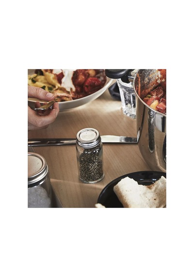 Ikea Guldfısk Gıda Kavanozu 60 Ml 8 X 4 Cm Şeffaf Krom Gümüş - Şeffaf