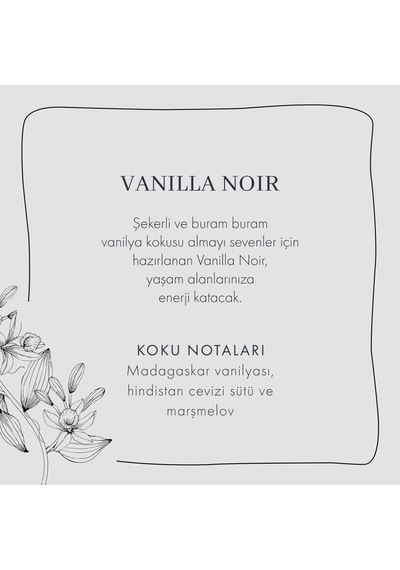 Bella Maison Vanilla Noir Oda Kokusu 250 ML