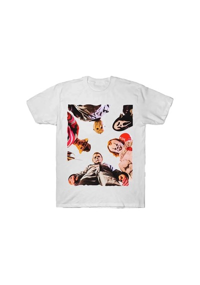 Tarzsokak Korku Filmi Cadılar Bayramı Hayalet T-shirt Erkekler Kadınlar Için % 100% Pamuk T Shirt Kısa Beyaz