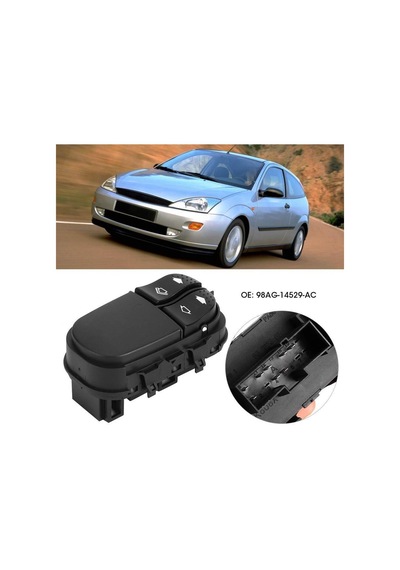 FORD FOCUS 1 SOL ÇİFTLİ CAM DÜĞMESİ ANAHTARI 1998-2005