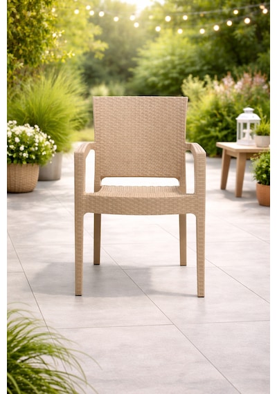 Novussi Paris Rattan Koltuk 4'lü Paket Cappuccino