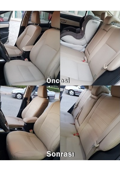 Toyota Corolla Uyumlu 2015 Araca Özel Deri Oto Koltuk Kılıfı (449380673)