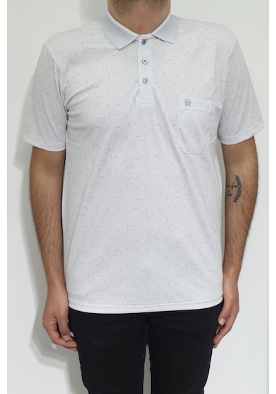 Santa Dmctekstil Erkek Desenli Klasik Kesim Rahat Kalıp Tek Cepli Polo Yaka Düğmeli T-shirt Taş Santa Dmctekstil Erkek Desenli Klasik Kesim Rahat Kalıp Tek Cepli Polo Yaka Düğmeli T-shirt Taş