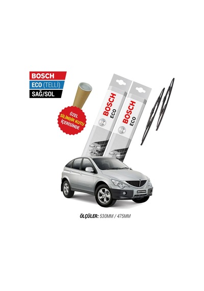 Bosch Eco Ssangyong Actyon Silecek Takımı (2007-2012)