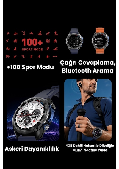 Harvox Extreme Gps'li Amoled Akıllı Saat Iphone Ve Android Tüm Telefonlara Uyumlu