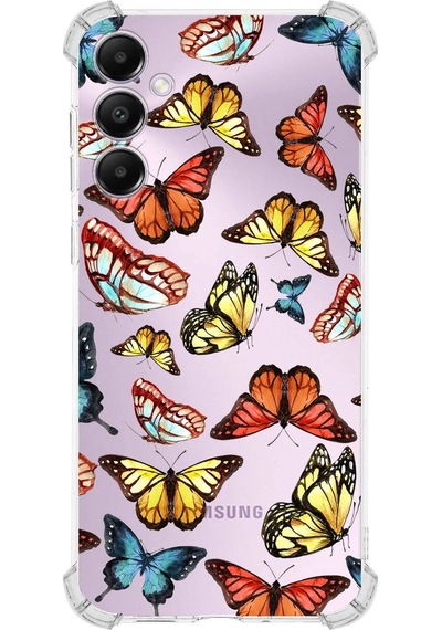 Prinrify Samsung Galaxy A05s Uyumlu Water Color 2 Baskılı Şeffaf Köşe Korumalı Antişok Kılıf