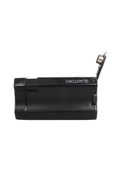 Quantoro Çift Torch Pürmüz Siyah Metal Puro Çakmağı - Trz1078