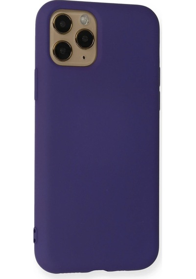 Ilkeshop Newface Apple iPhone Uyumlu 11 Pro Max Kılıf Nano İçi Kadife Silikon - Mor