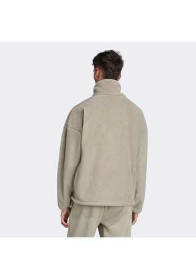 Adidas City Tech High Pile Fleece Full Zip Erkek Yeşil Polar Kb1199