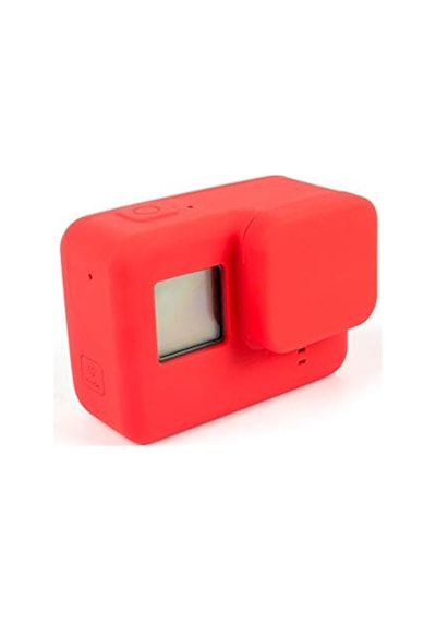 Ayrex Hero 5 Uyumlu Silikon Lens Ve Koruyucu Kılıf Pembe