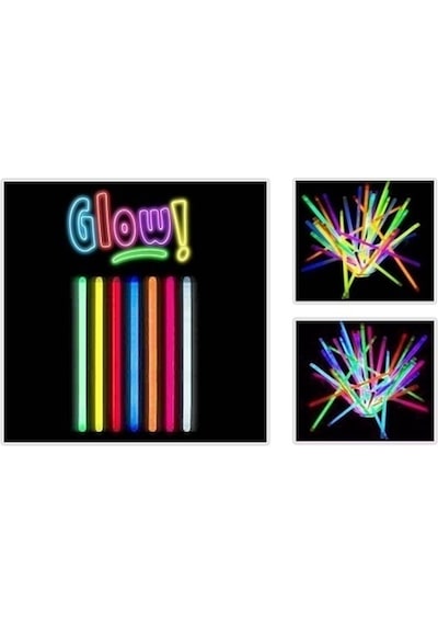 Glow Stick 20Cm  Fosforlu Kırılan Çubuk 10  Adet