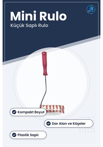 Küçük Saplı Parmak Rulo Mini Boya Aparatı Duvar Boyama Ev Tadilat