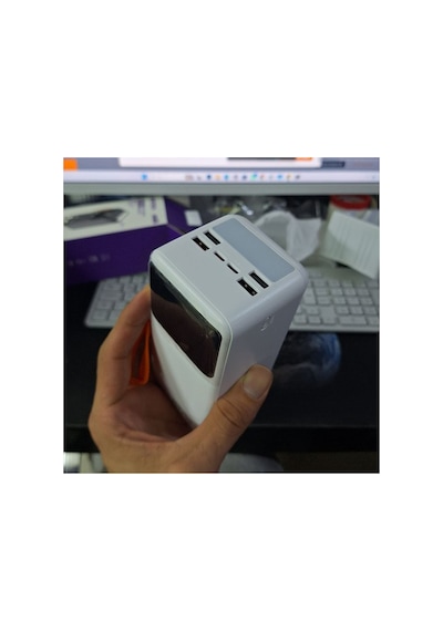 50000 Mah 22.5w Hızlı Şarj Powerbank 4 Usb Çıkışlı Dahili Kablolu Led Işıklı Dijital Göstergeli- Re-ck085 Diğer