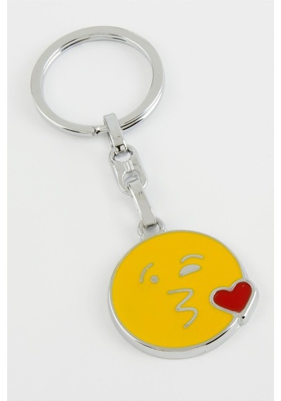 Emoji - 792 - Metal - Edntrend - Anahtarlık Sarı