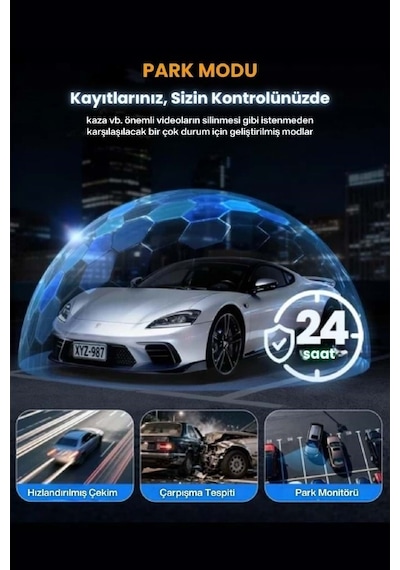Mpıa Cc-69 4 Lens 3.16" Ips Ekran 5mp / Wi-fi / Tf Araç Kamerası