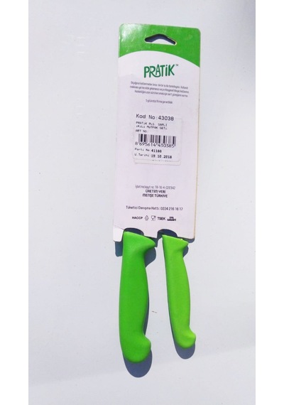 Pratik 2 Li Mutfak Bıçak Seti 43038 Yeşil