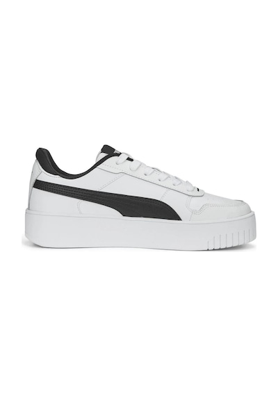 Papuçcity Puma Carina Unisex Günlük Sneakers Spor Ayakkabı Beyaz - Siyah