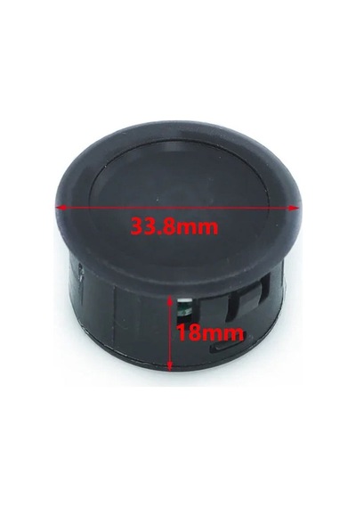 4-100v Dc Voltmetre Yuvarlak Panel Tip Montajlanabilir Dijital Kırmızı Renk Led Gösterge Ekran