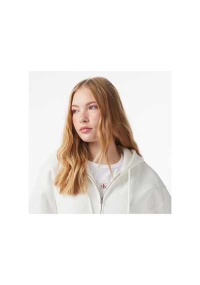 Levi's Everyday Zip Swizzle Kadın Beyaz Sweatshirt 0003-beyaz