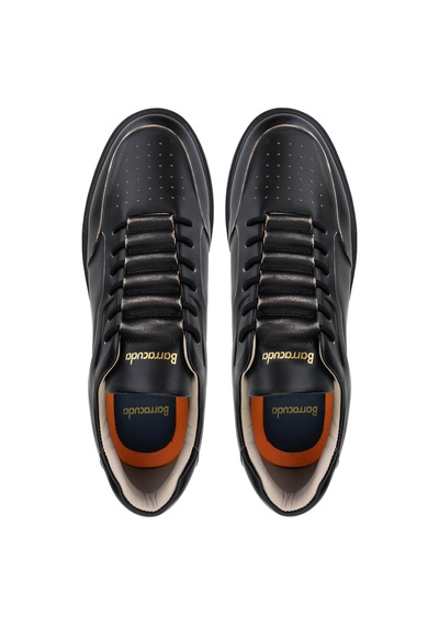 Barracuda Erkek Hakiki Deri Siyah/siyah Sneakers & Spor Ayakkabı 511 Bu3510a Erk Ayk Y24 Brushed Sand Siyah - Siyah