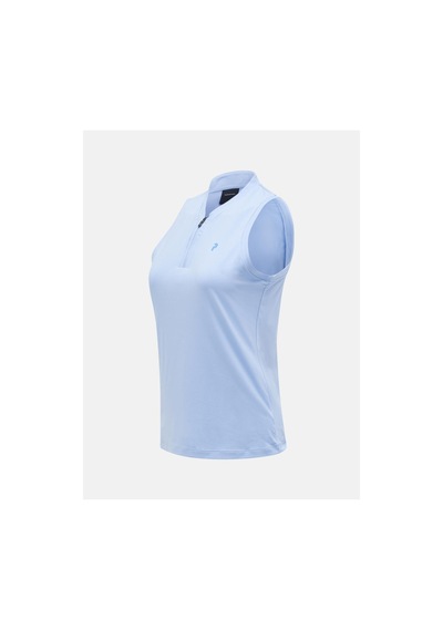Peak Performance Peak Turf Zip Sl Top Kadın Tişört Amity Blue G79497040-24317 Turkuaz