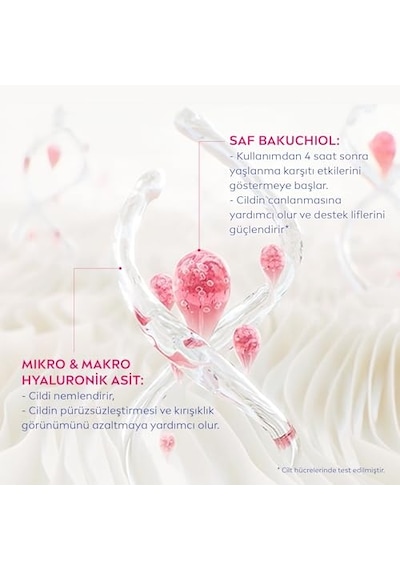 Cellular Expert Lift Doğal Retinol Alternatifi Saf Bakuchiol Ve Hyaluronik Asit İçeren Kırışıklık Karşıtı Ve N