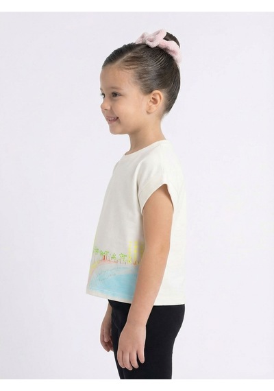 Xo Kids Kız Çocuk Tişort 1-4 Yaş 38628 Ekru