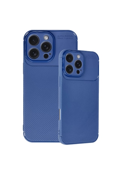 Newface Apple İphone 16 Pro Max Kılıf Auto Focus Karbon Kapak - Lacivert