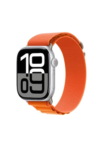 Watch 10 46mm Uyumlu Zore Krd-74 Hasır Kordon-turuncu