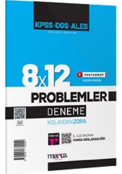 KPSS Problemler 8x12 Deneme- Marka Yayınları