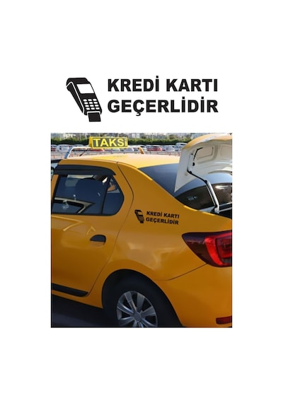 Kredi Kartı Geçerlidir Özel Yeni Sticker 2 Adet Siyah 20 6 Cm