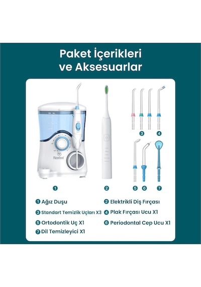 Npo Nicefeel FC163 Masajlı Ağız Duşu 600 ML