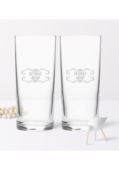 Kişiye Özel Ikili Rakı Bardağı ve Musluklu Doğal Ahşap Rakı Stand